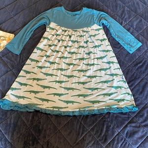 Kickee Alligator Dress Size 6